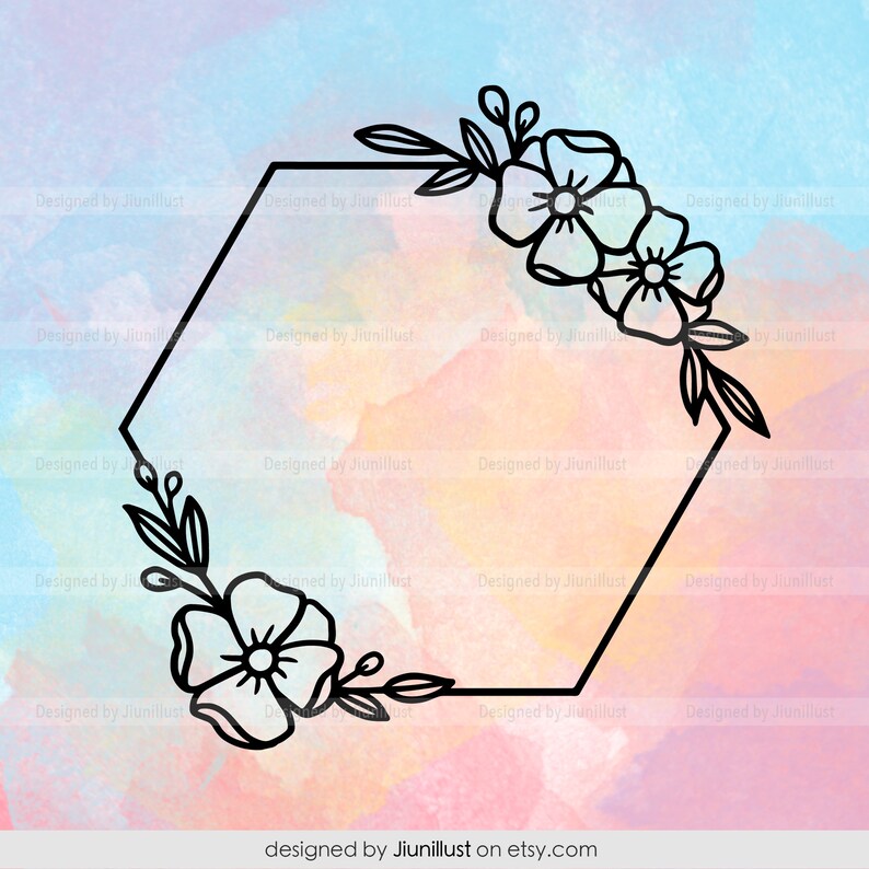Free Free 248 Hexagon Flower Frame Svg SVG PNG EPS DXF File
