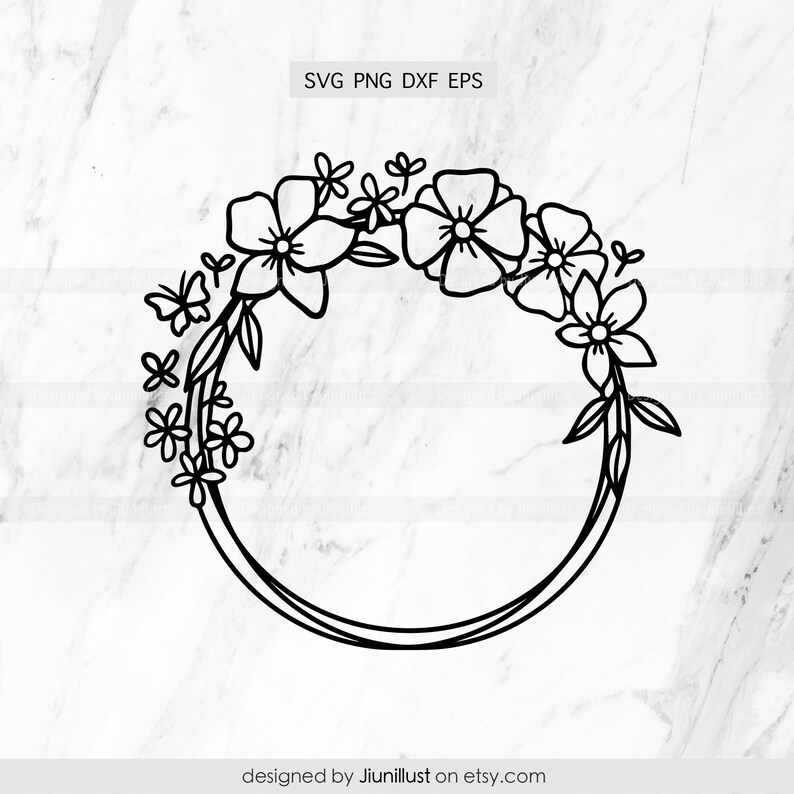 Download Butterfly Svg Sublimation Png Flower Frame Svg Flower Wreath Svg Floral Frame Svg Floral Wreath Svg Spring Svg Hand Drawn Fall Svg Clip Art Art Collectibles