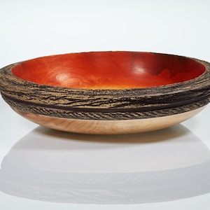 Decorative bowl made of wood image 1