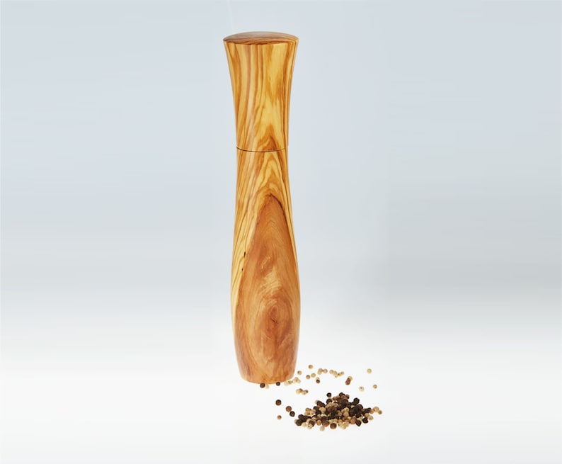 Olive wood pepper mill image 1