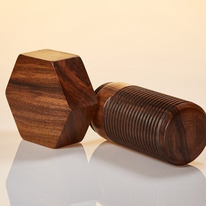 Large decorative screw made of walnut image 6