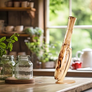 Noble XL pepper mill made from burl elm image 1