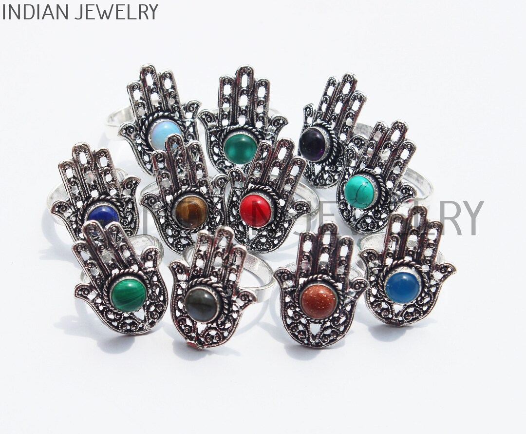 Mix Hand Style Gemstone Ring / Mix Hand Shaped Ring / Bulk Jewellery ...
