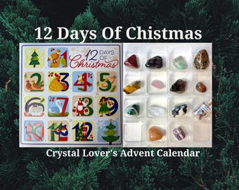 Crystal Advent Calendar: 14 Healing Stones, Spiritual Gift