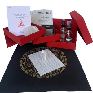 Full Moon Ritual Kit New Moon Ceremony Gift Box for Witchy Lunar Rituals