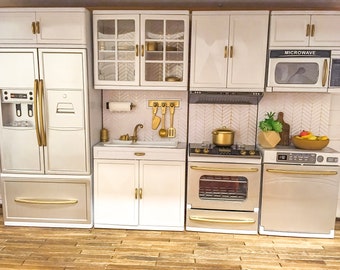 miniature dollhouse kitchens