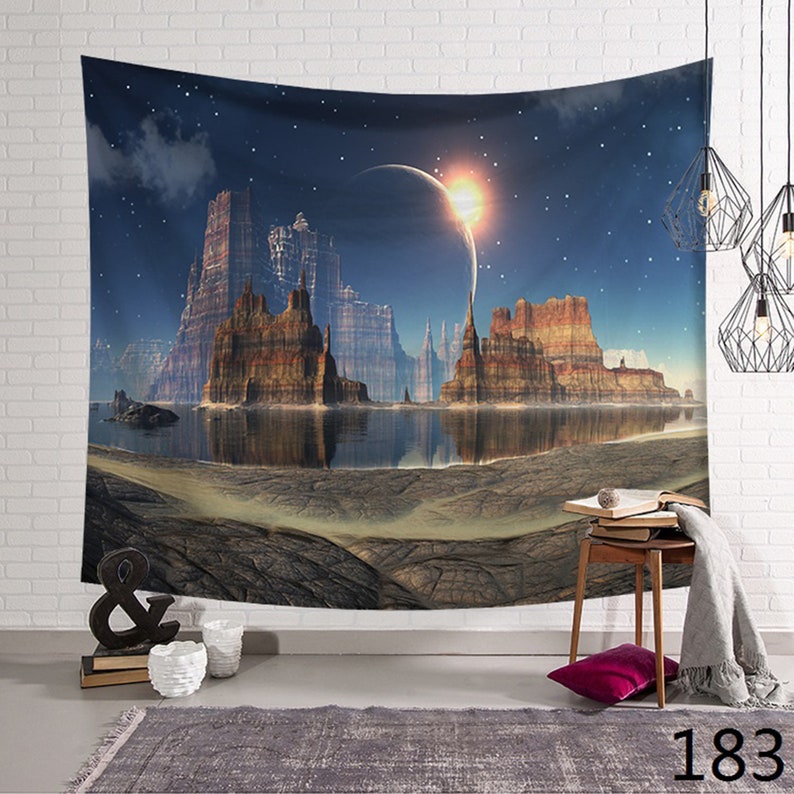 Starry Sky Tapestry Space and Wall Hanging Tapestry Etsy