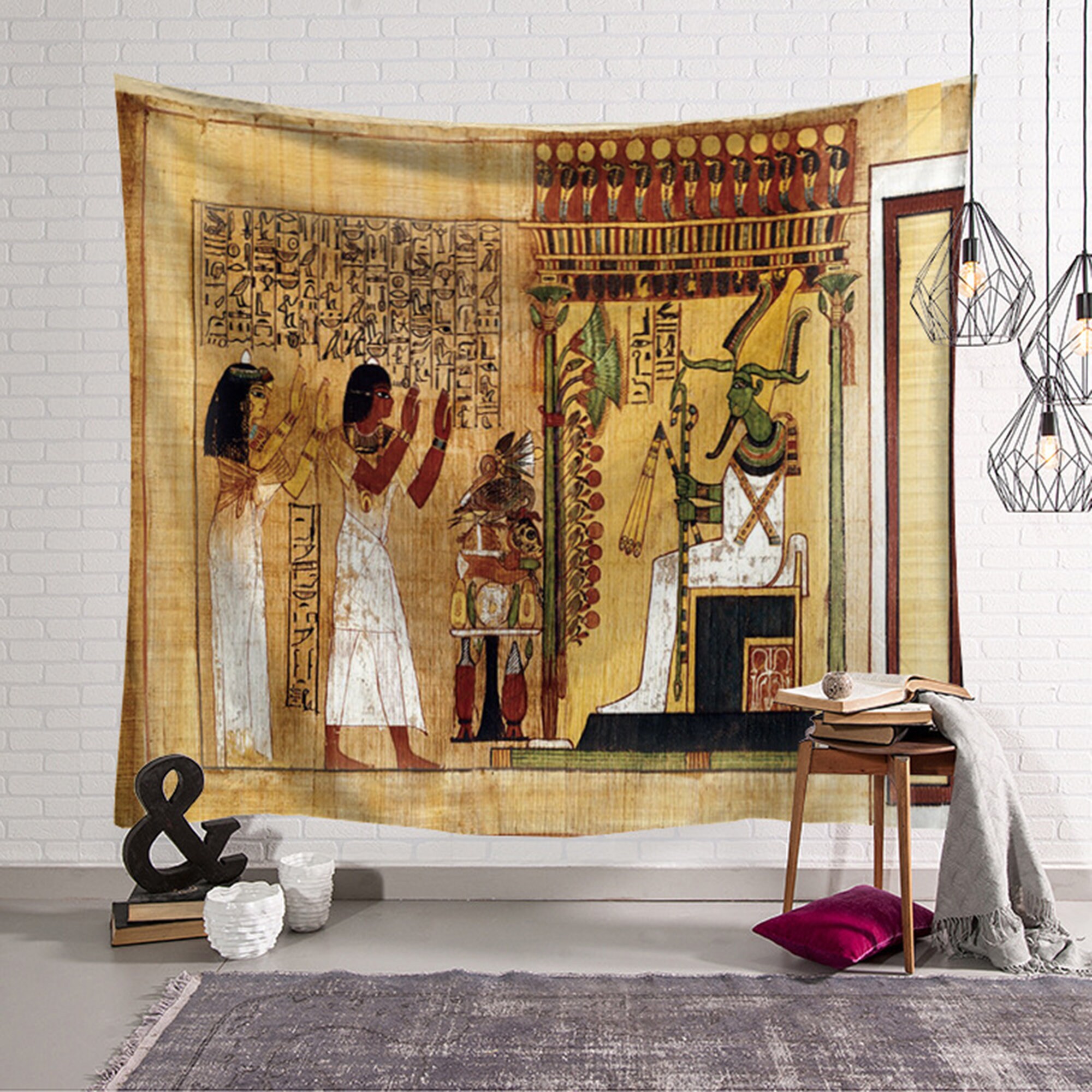 Ancient Egyptian Printed Tapestry Multifunction Hanging | Etsy 