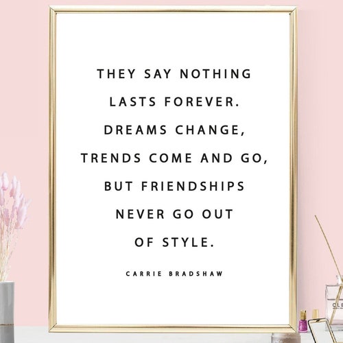 Prints The Most Exciting Print Carrie Bradshaw Quote Wall Art Sex And
