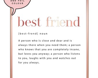 Best Friend Meaning Etsy