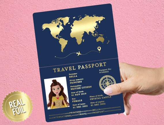 Set Passaporto E Carte D'Imbarco In Miniatura Scala 1:12 Per Casa Delle Bambole | Melody Jane