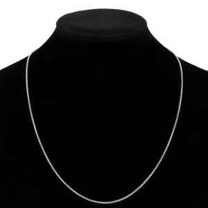 Solid 925 Sterling Silver ROLO Belcher Chain Necklace 1.5 mm