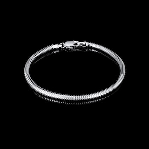 3mm solid sterling silver 925 italian snake link chain necklace bracelet anklet HALLMARKED for her for him