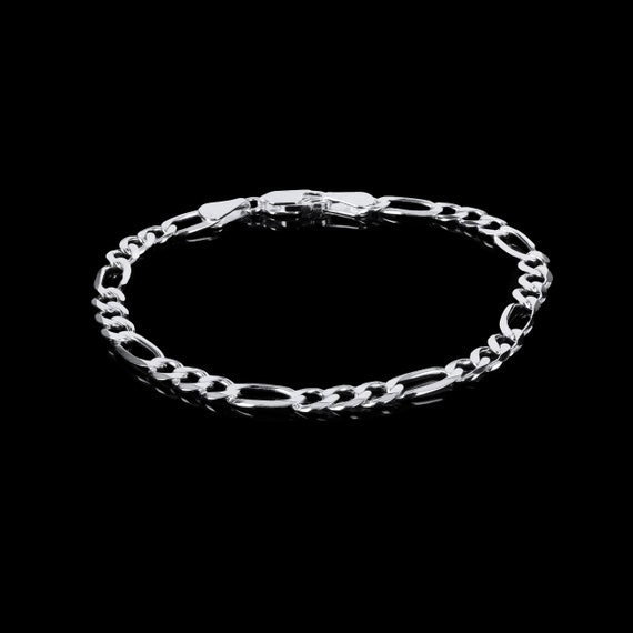 Limor 3.2mm Heavy Solid 925 Sterling Silver Figaro Chain - Made In Italy (Necklace Or Bracelet, Multiple Lengths)