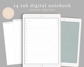 Digital Notebook, Goodnotes notebook, DigiBujo, notability notebook, notability template, goodnotes template, Digital Bullet Journal, iPad