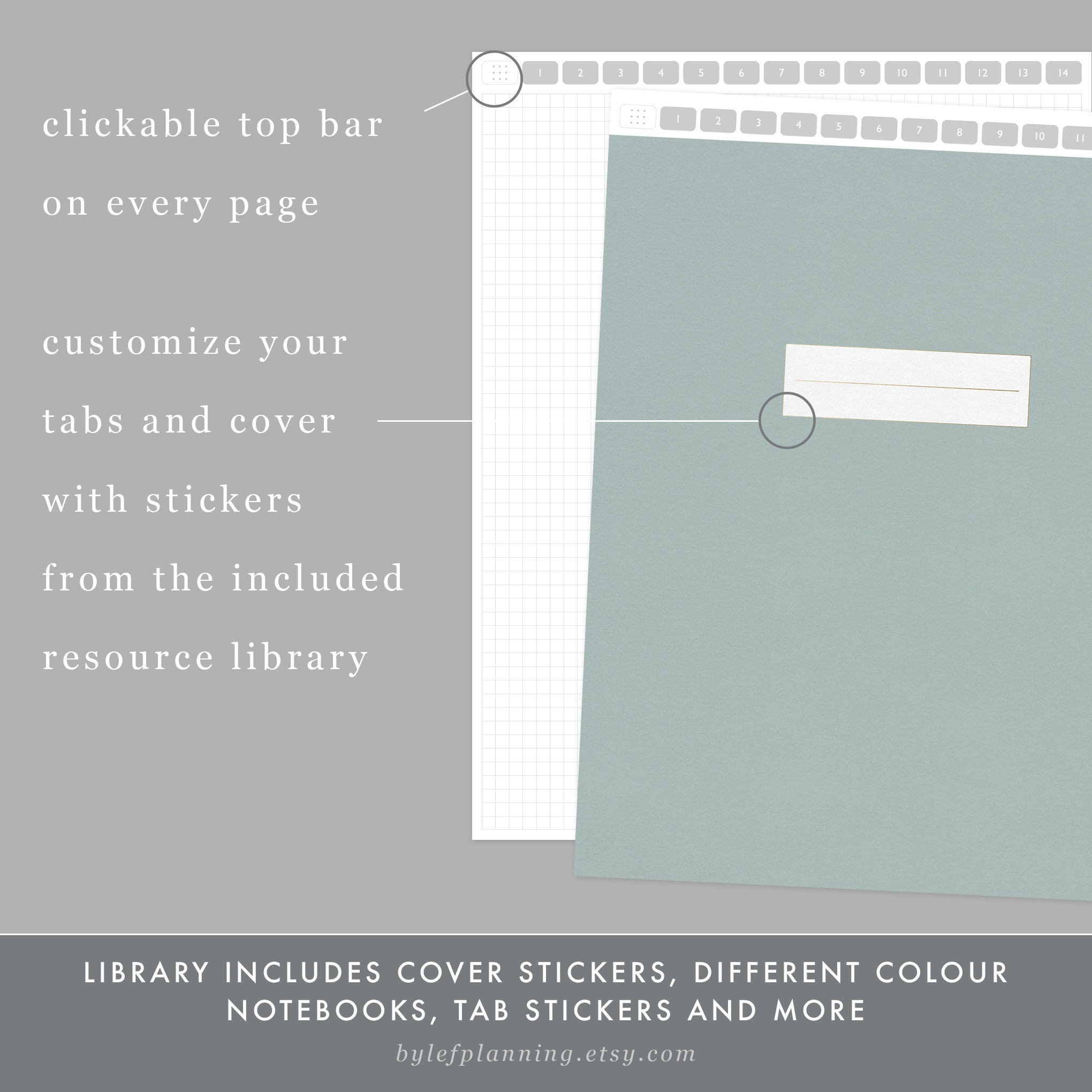 Goodnotes Notebook iPad Mini Optimized. Goodnotes Bullet Journal