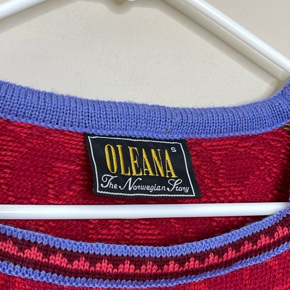 Vintage Oleana The Norwegian Story Sweater 100% P… - image 3