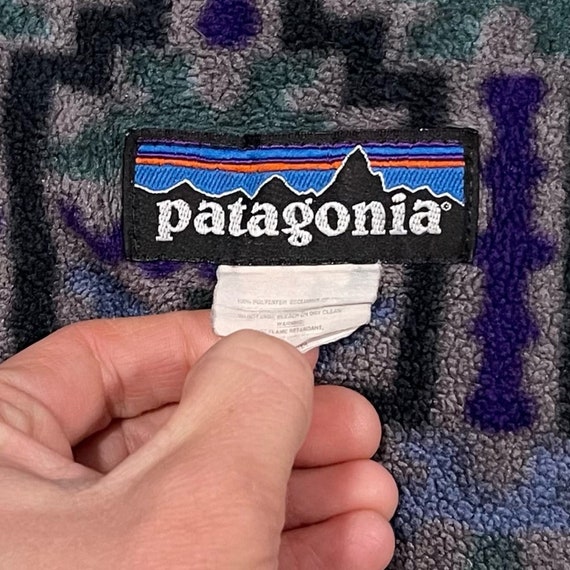 RARE Vintage Patagonia Blanket Tehuelche Aztec Synchilla Fleece Blanket Etsy
