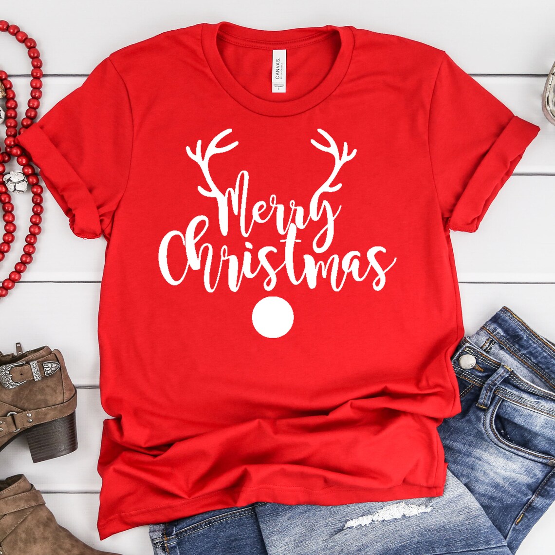 Christmas Deer Shirt Christmas Deer T Shirt Christmas Shirt Etsy