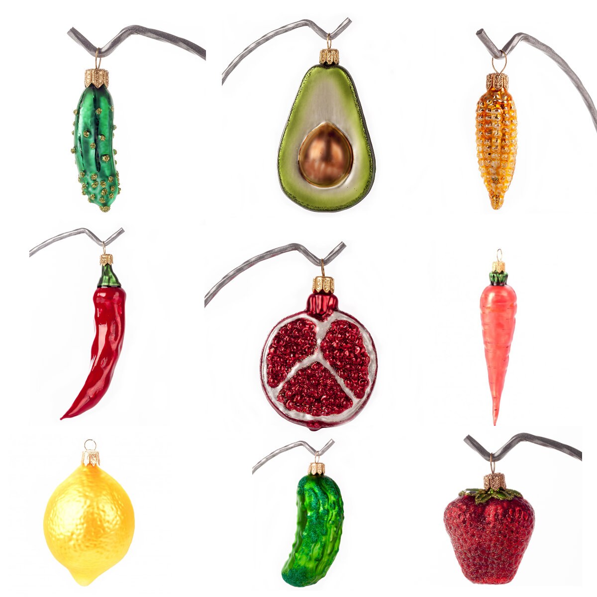 Handmade Fruit and Vegetable Bauble Christmas Tree Decoration 9
