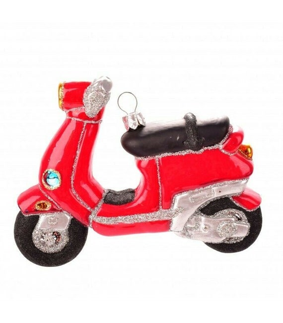 Novelty Handmade Vespa Scooter Christmas Ornament Bauble Tree Etsy