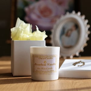 Best Soy Candle-Scented Handmade Soy Wax Candle-Christmas Gift Candle-Oscar Candles (Bourbon Vanilla)