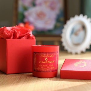 Best Soy Candle-Scented Handmade Soy Wax Candle-Christmas Gift Candle-Oscar Candles (Paradise)
