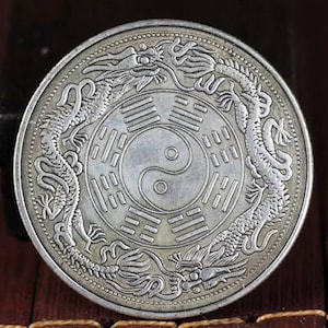 chinesische Antiquitäten Silbermünze, Qing dynasty Guangxu Silbermünzen, 大 Ö ， 袁 头 银元, Gedenkmünzsammlung