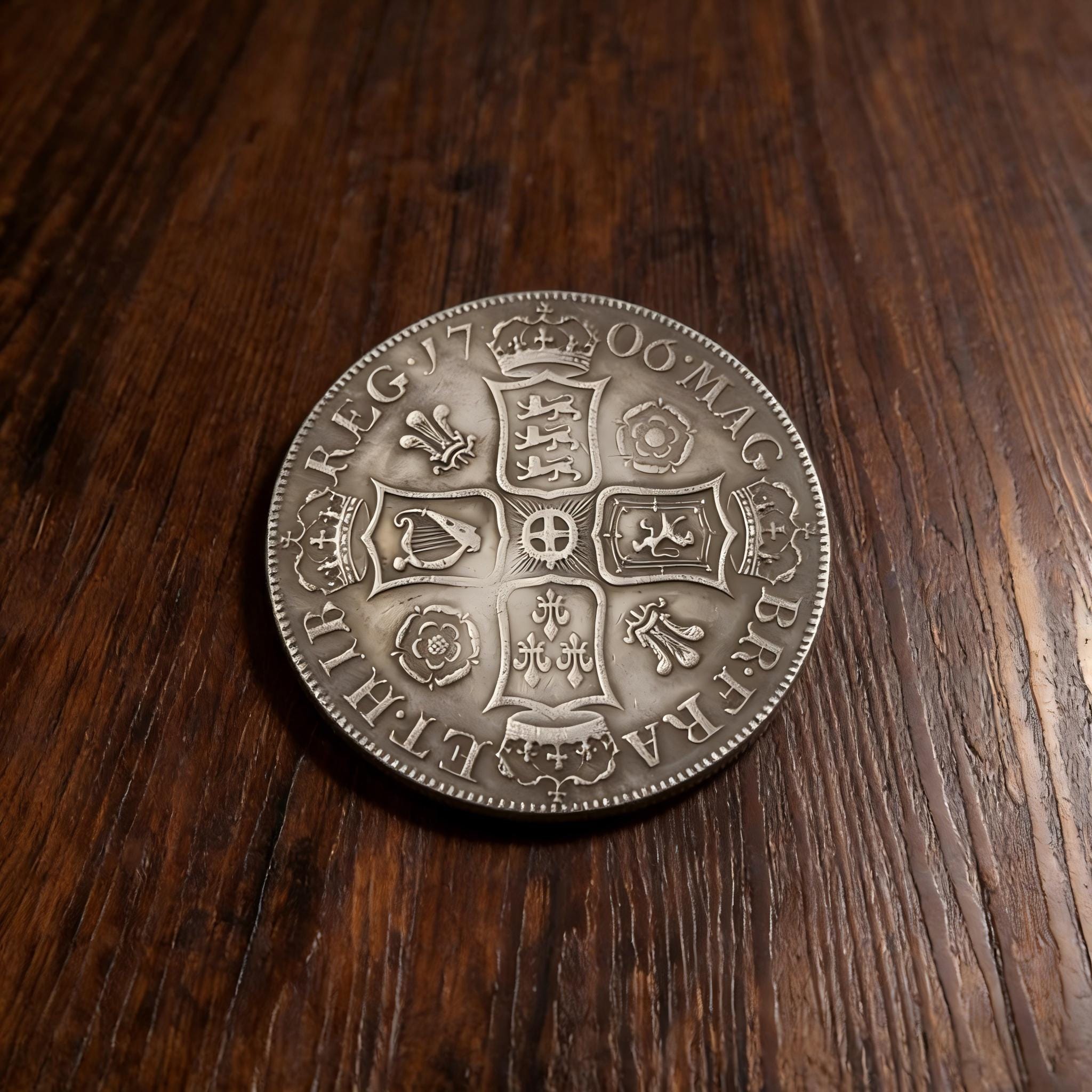 1706 British Commemorative Coin, Collectable Vintage Coin Collection - Etsy