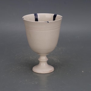 Vintage Chinese Xing Ware Porcelain Wine Cup - Handmade Ceramic