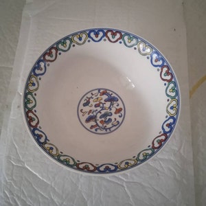 Chinese antiques porcelain bowl Qing dynasy Qianlong marked blue and white doucai porcelain bowl,hand painted vintage ceremic bowl