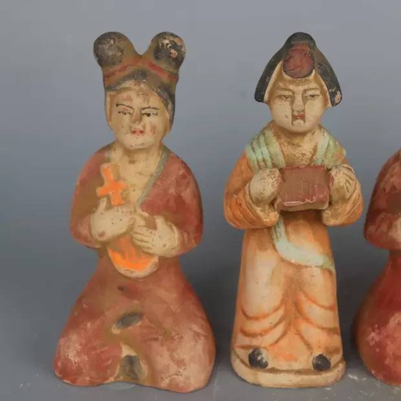 A Set of Four Chinese Antiques Porcelain Figures Statue Tang Etsy UK