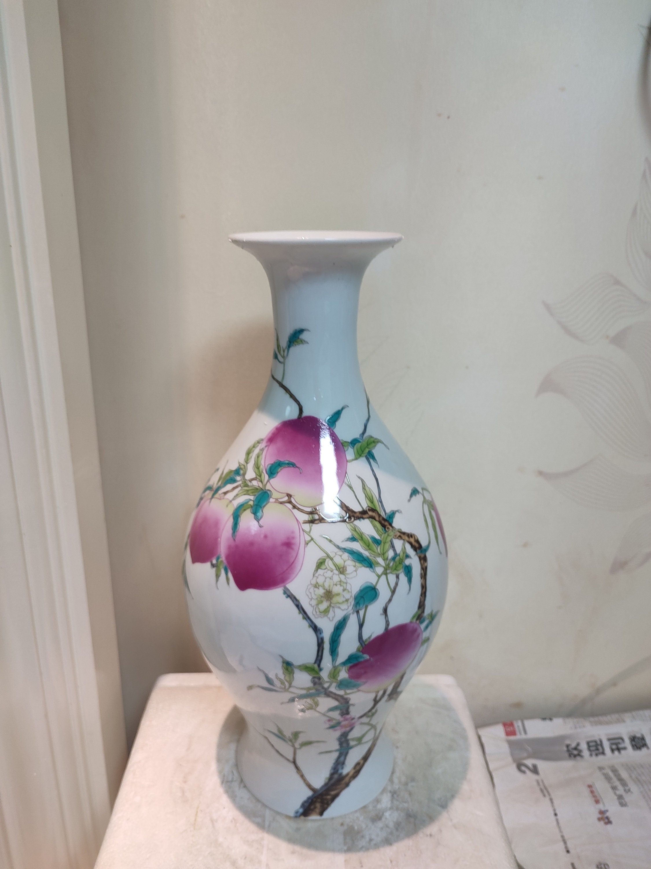 Chinese Porcelain Vase,china Qing Dynasty Yongzheng Marked Famille