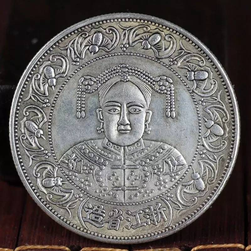 Chinese Antiques Silver Coin,qing Dynasty Cixi Silver Coins