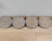 A set of Chinese antique pottery eaves tile,Han dynasty Wadang of Chinese four sacred animal pattern,Chinese hand carved eaves tile Wadang