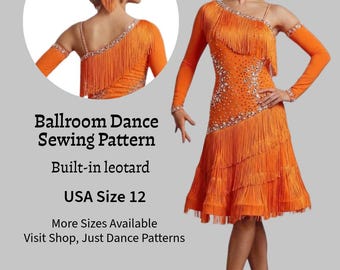 Patrón de costura para vestido de baile latino de salón