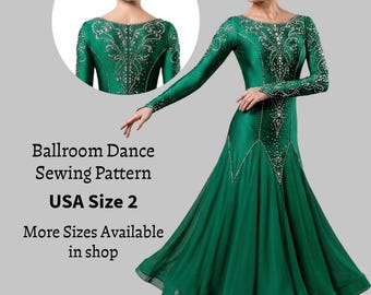 Ballroom Dance Dress Sewing Pattern