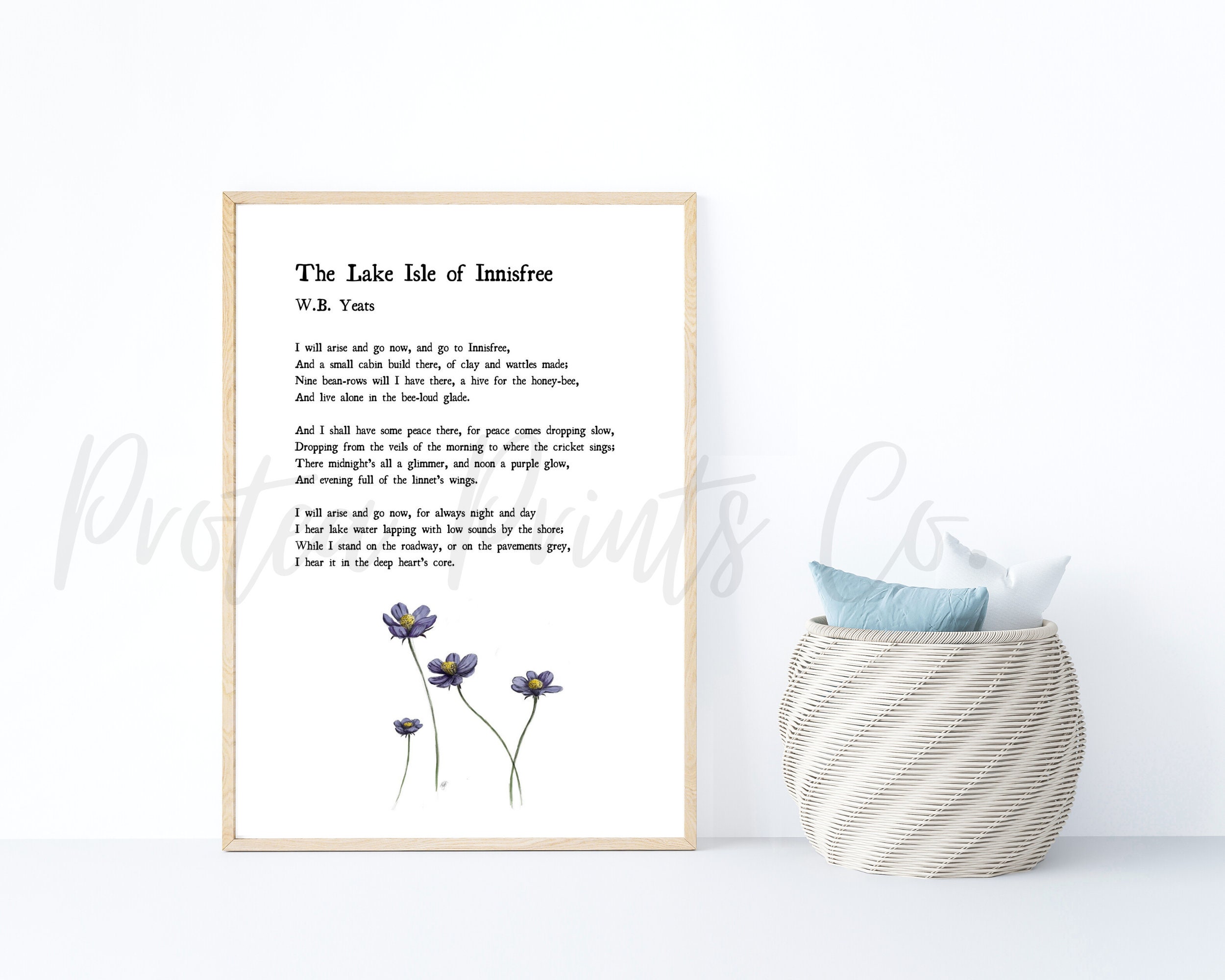 The Lake Isle Of Innisfree Downloadable Printable W B Etsy the-lake-isle-of-innisfree-downloadable-printable-w-b-etsy