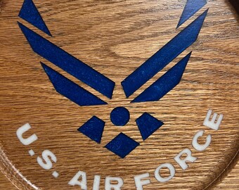US Military Tray Wood US Military Tray US Air Force Tray