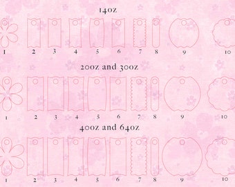Blank Tumbler Tag for Stanley H2.0 Tumbler Tag Blank for Name 14oz 20oz 30oz 40oz 64oz, Wholesale Tumbler Blanks