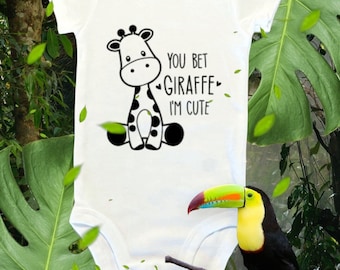 Infant onesie bodysuit onesie giraffe onesie