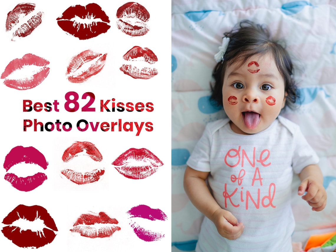 Best Lipstick Kisses Photo Overlays Kiss Photo Overlay Etsy Singapore