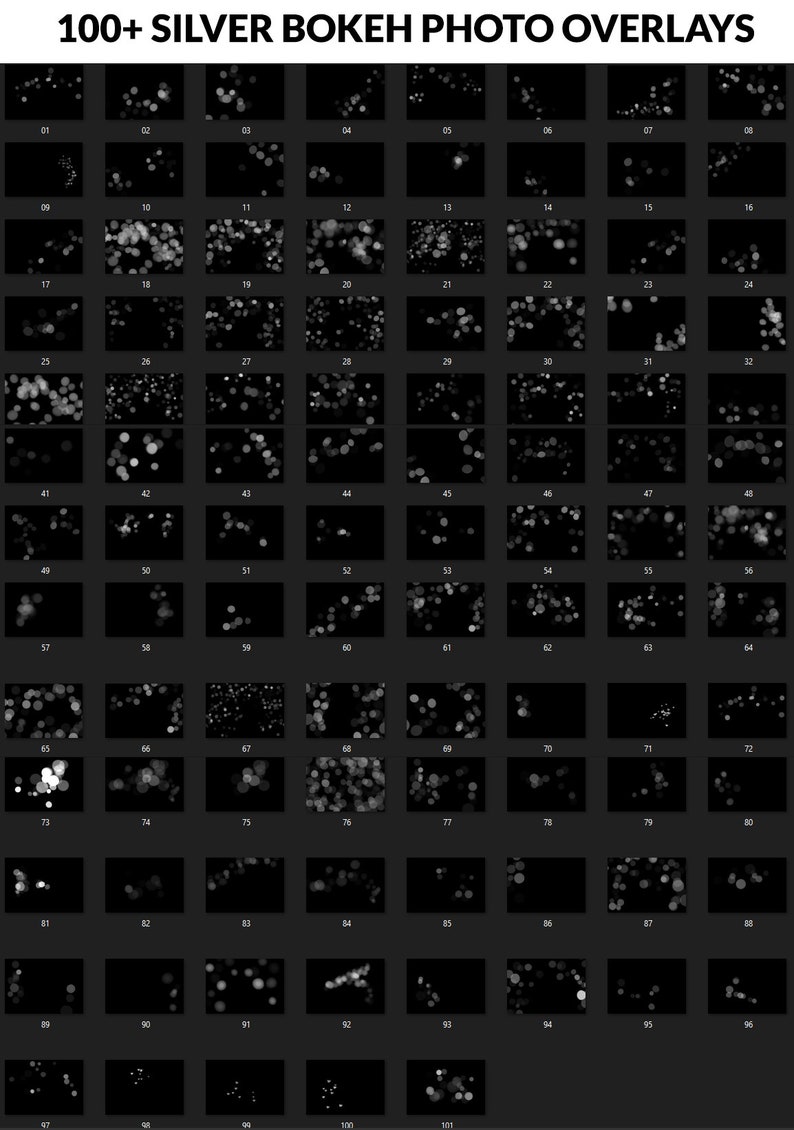 Bokeh Lights leaks 370 Snowflake Silver Bokeh Photo Overlays Green Bokeh