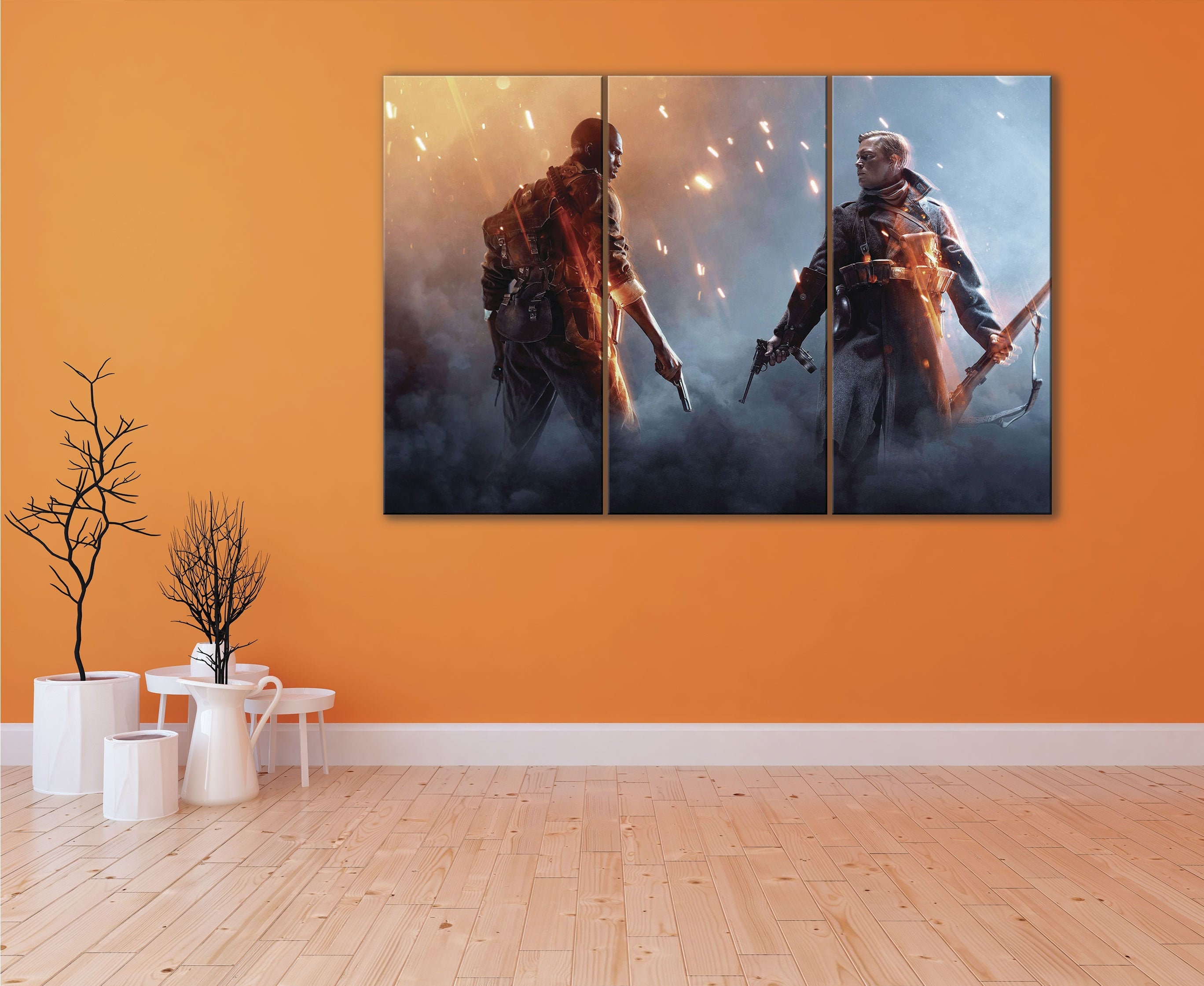 Black Bess Print Daniel Edwards Deco War Canvas Edwards Etsy UK