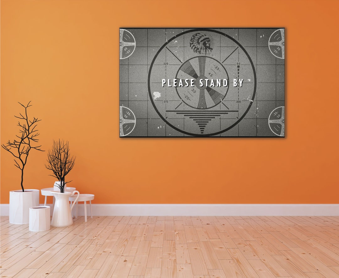 Retrospective Deco TV Wall Art TV Show Canvas Stand by Etsy