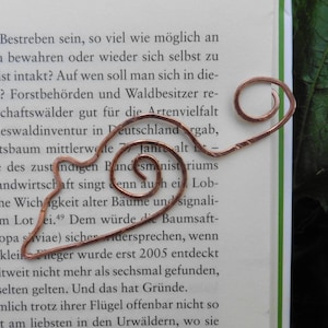 Mouse copper wire bookmark