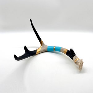 Hand Painted Naturally Shed Deer Antler