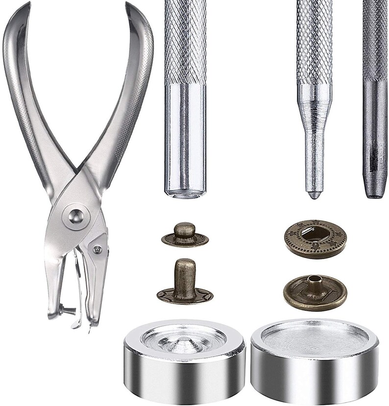 120 Set Sewing Snap Fasteners Kit Metal Snaps Button Press Etsy