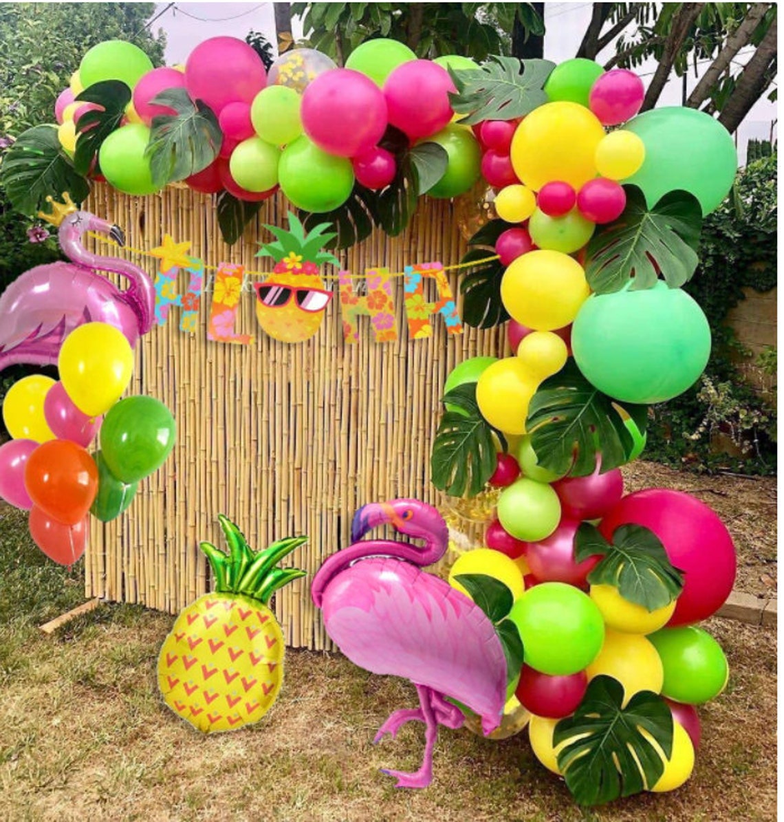 Hawaiian Tropical Party Decorations Set for BBQ Garden Beach | Etsy