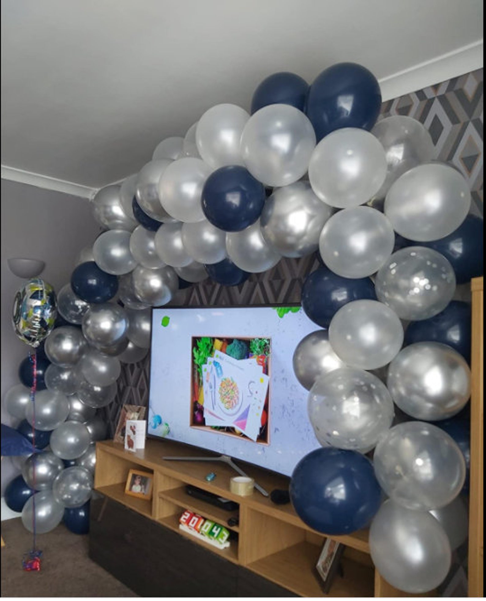 120 pcs globo arco & garland kit azul marino látex blanco Etsy 120 pcs globo arco & garland kit azul marino látex blanco Etsy